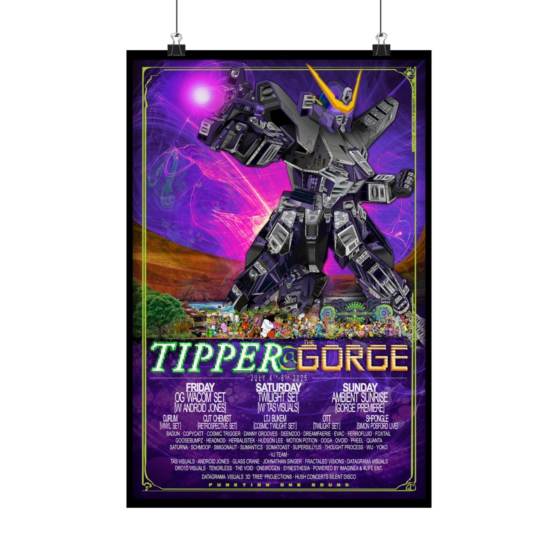 Tipper @ The Gorge 2025, POSTER PRINT