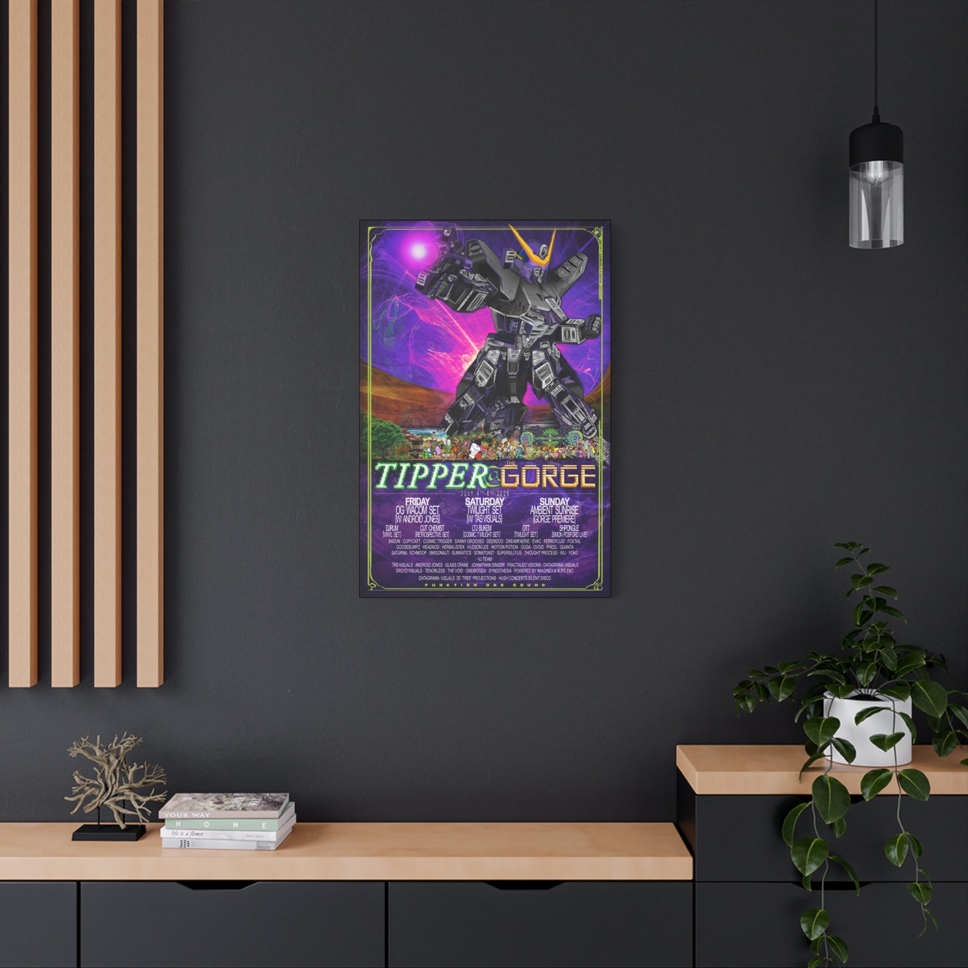 Tipper @ The Gorge 2025, STRETCHED CANVAS