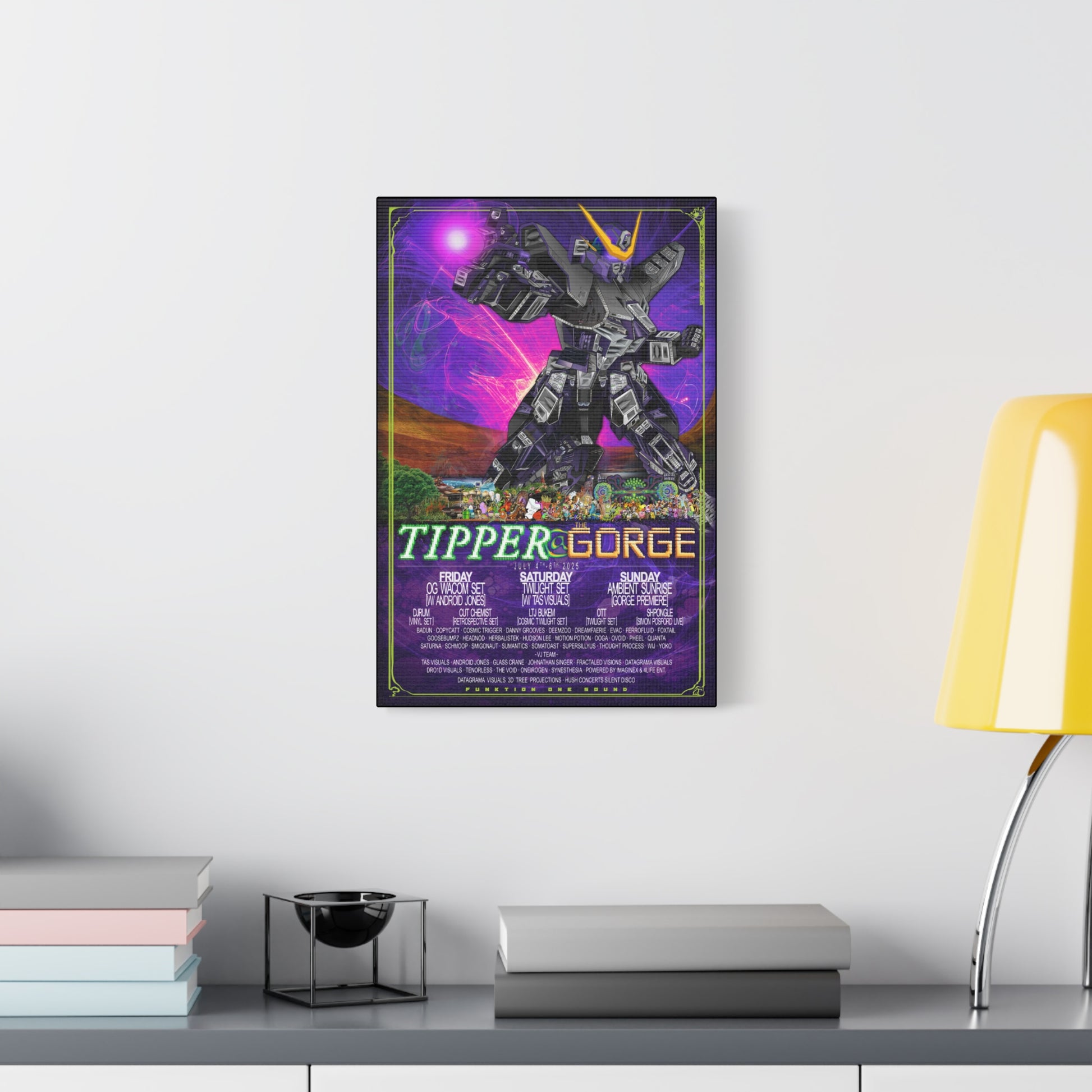 Tipper @ The Gorge 2025, STRETCHED CANVAS