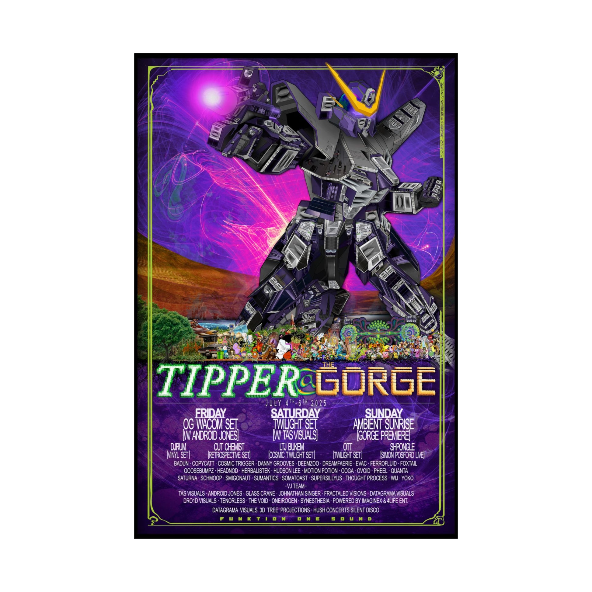 Tipper @ The Gorge 2025, POSTER PRINT