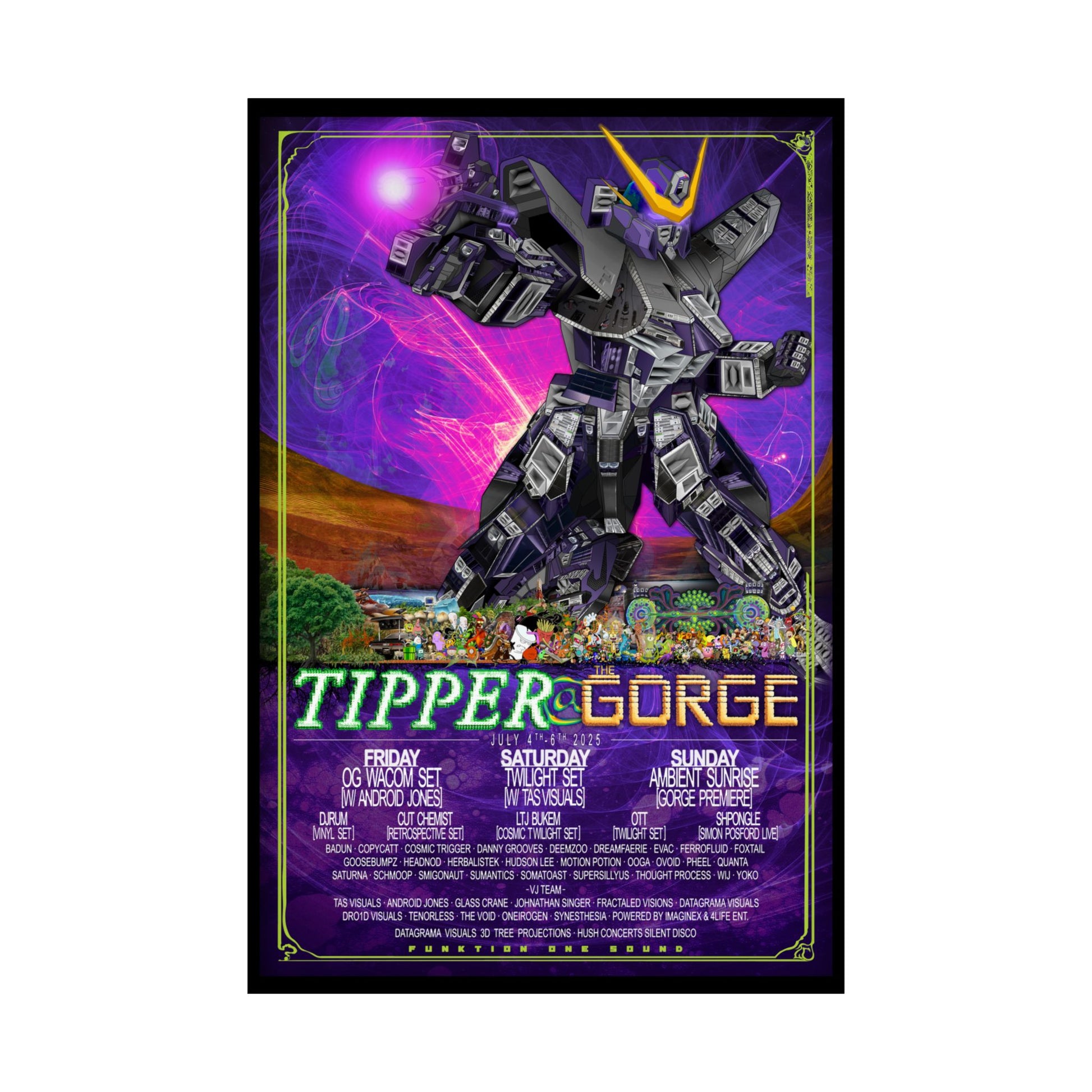 Tipper @ The Gorge 2025, POSTER PRINT