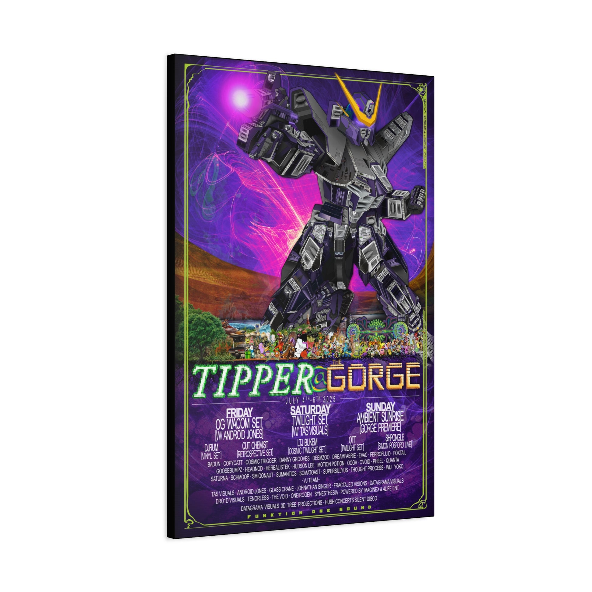 Tipper @ The Gorge 2025, STRETCHED CANVAS