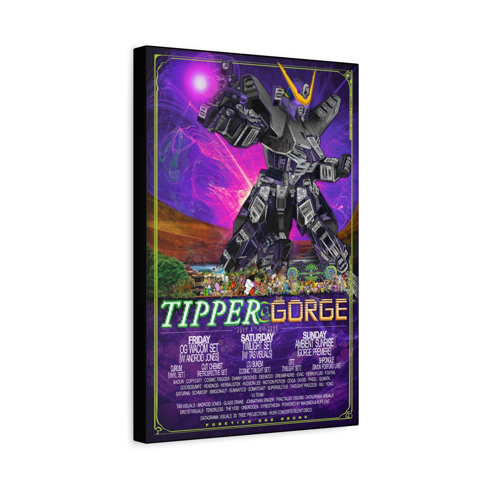 Tipper @ The Gorge 2025, STRETCHED CANVAS
